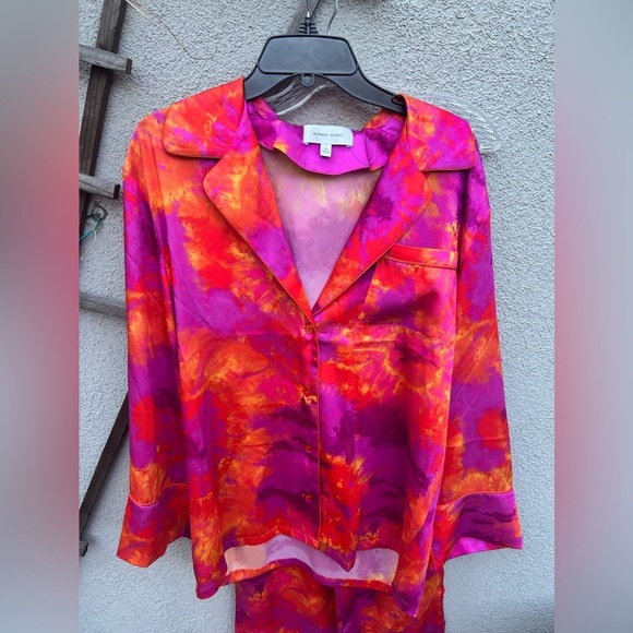 Ronny Kobo Valentina Top + Dora Pant in Tie Dye Pink New With Tags! - Picture 4 of 10